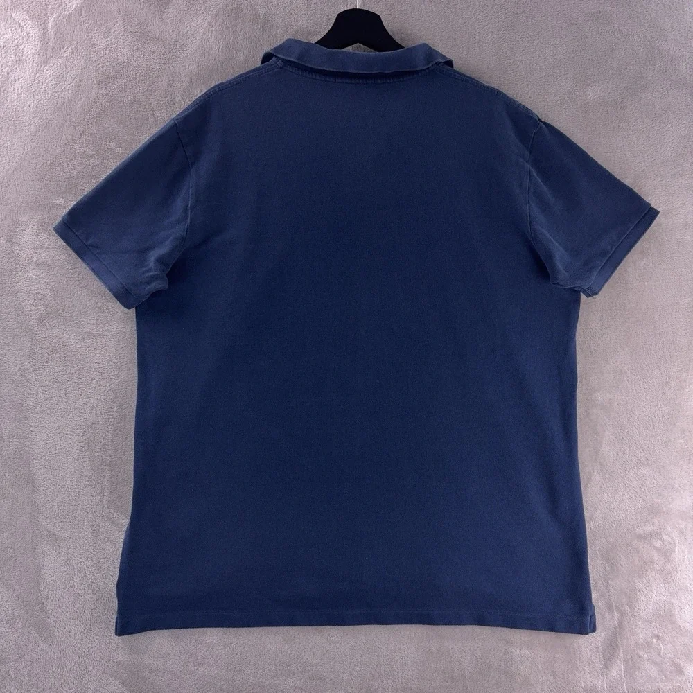 Ralph Lauren Pink Pony Polo Shirt Mens XL Navy Blue Cotton Classic Fit Preppy